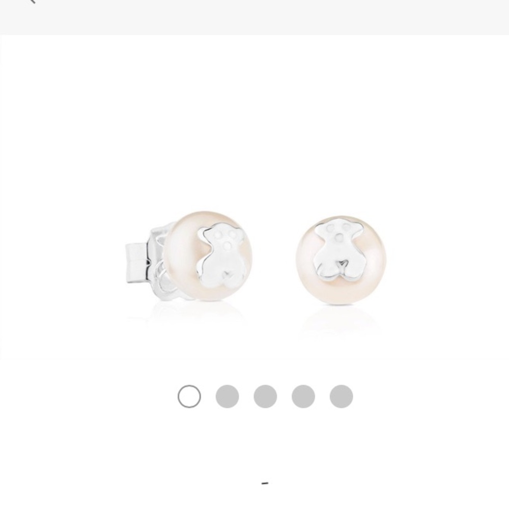 Tous pearl shell & silver earrings